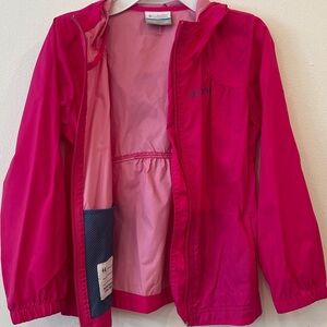 Columbia Kids Fuchsia Raincoat xs 6(6x